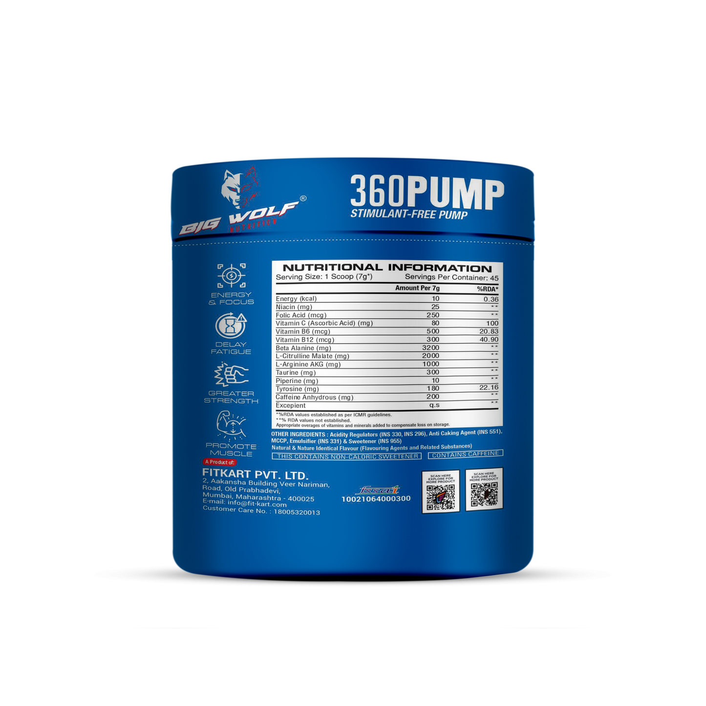 Big Wolf Nutrition 360 Pump – Pre-Workout image 2