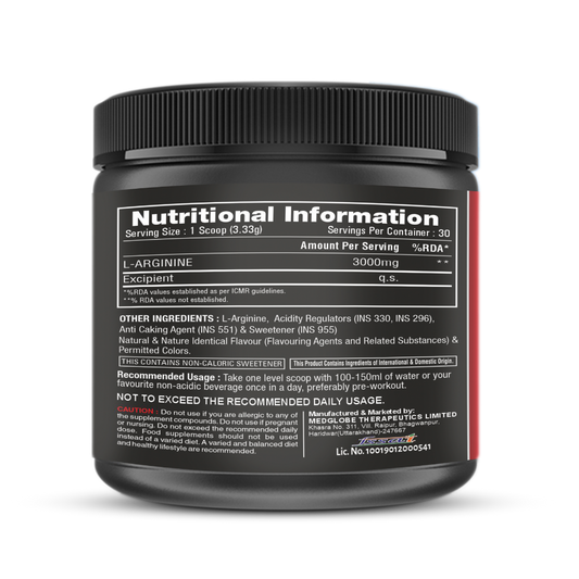 Big Wolf Nutrition ARG9 Pure L Arginine 3000mg | 30 Servings