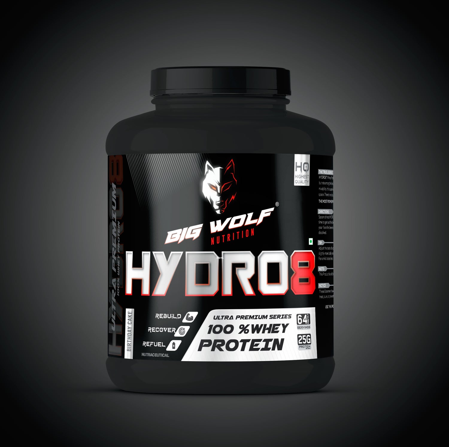 HYDRO8 Ultra Premium 100% Whey Protein image 0