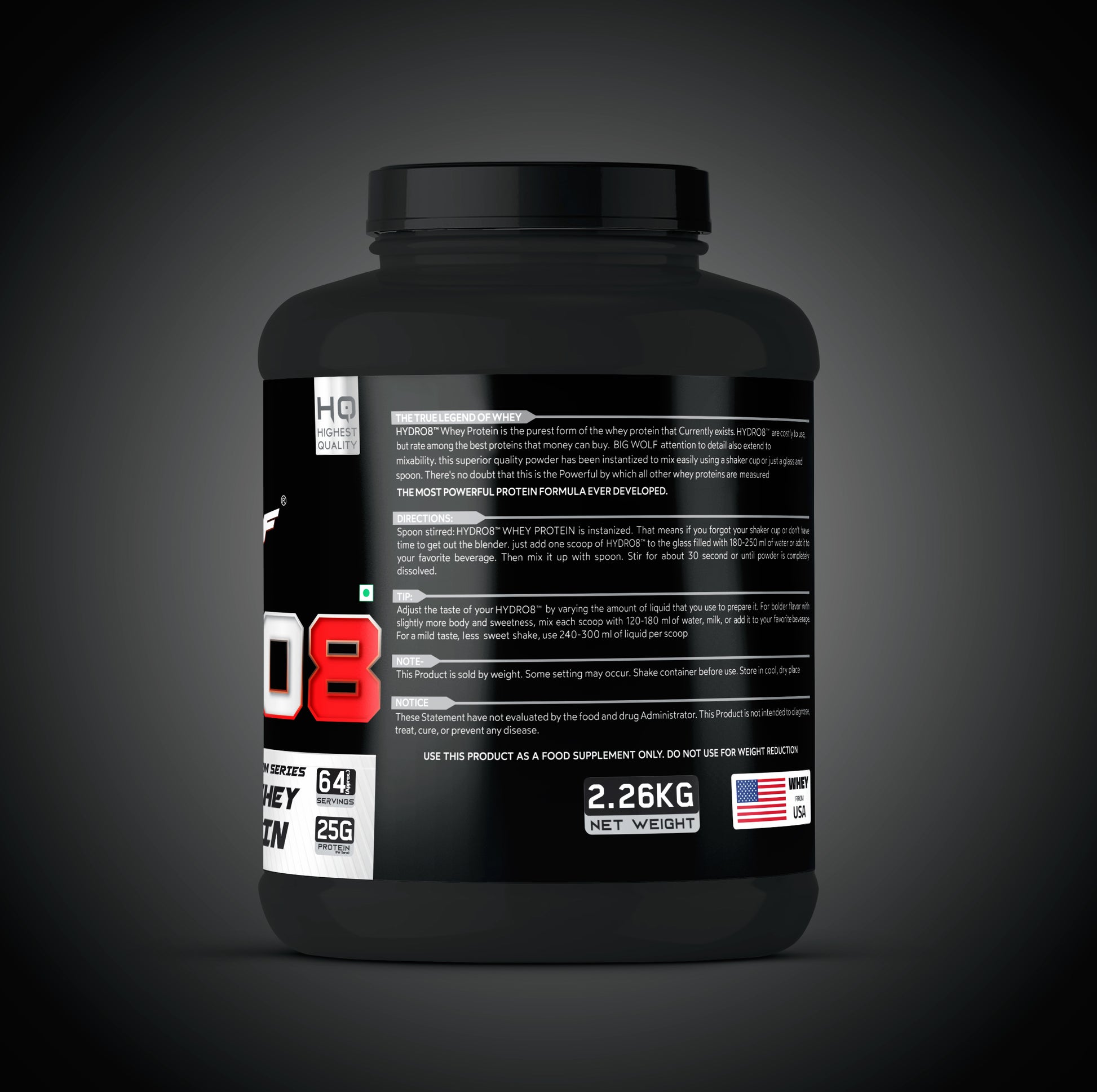 HYDRO8 Ultra Premium 100% Whey Protein image 13