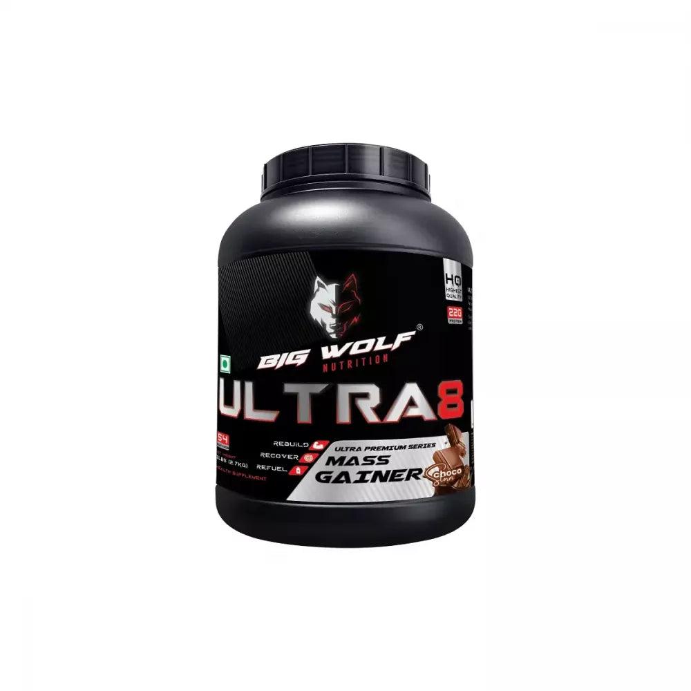 Big Wolf Nutrition Ultra 8 Mass Gainer Chocolate (2.7kg) image 0