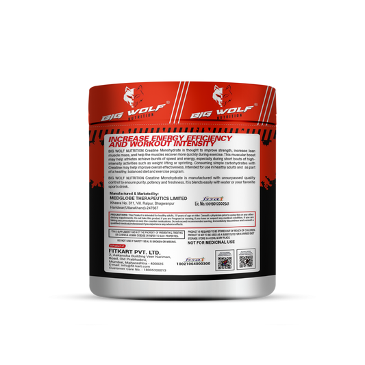 Big Wolf Nutrition Creatine Monohydrate – 3000 mg Creatine image 1