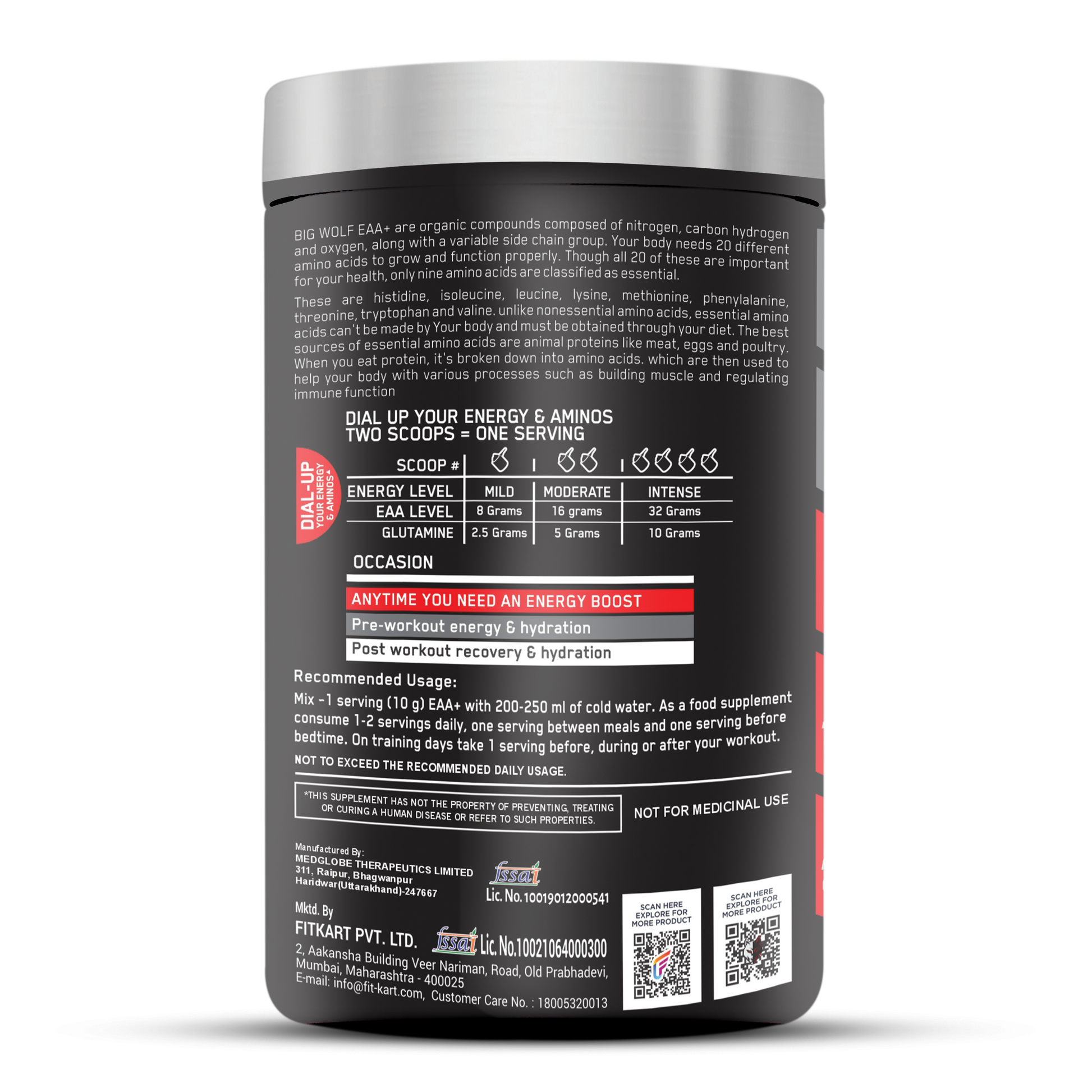 BIG WOLF NUTRITION EAA+ (Essential Amino Acids) image 2
