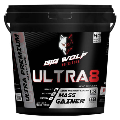 Big Wolf Nutrition Ultra8 Mass Gainer, 4.51 kg (9.92 lb) image 0