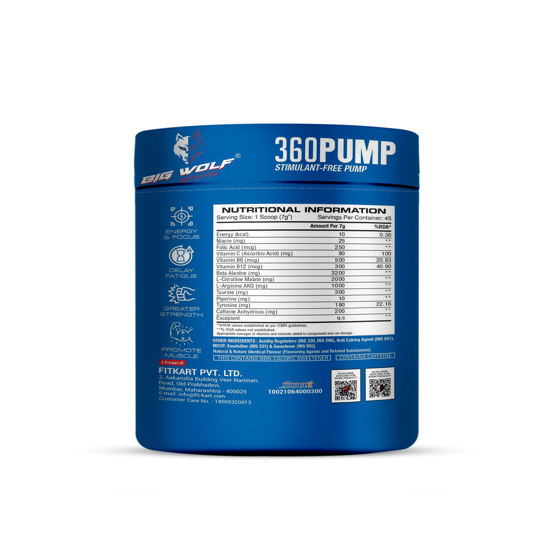 Big Wolf Nutrition 360 Pump – Pre-Workout image 2