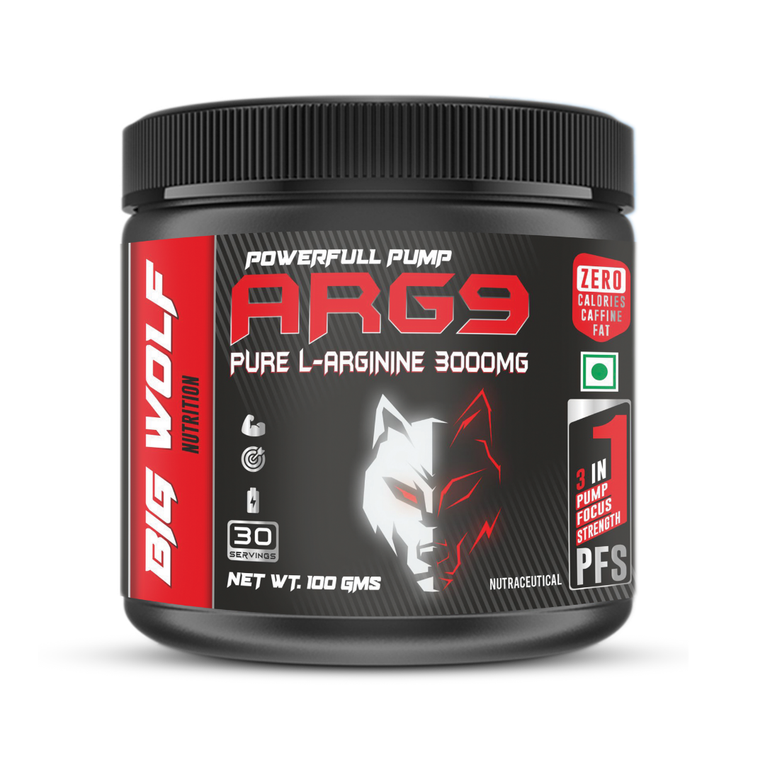 Big Wolf Nutrition ARG9 Pure L Arginine 3000mg | 30 Servings