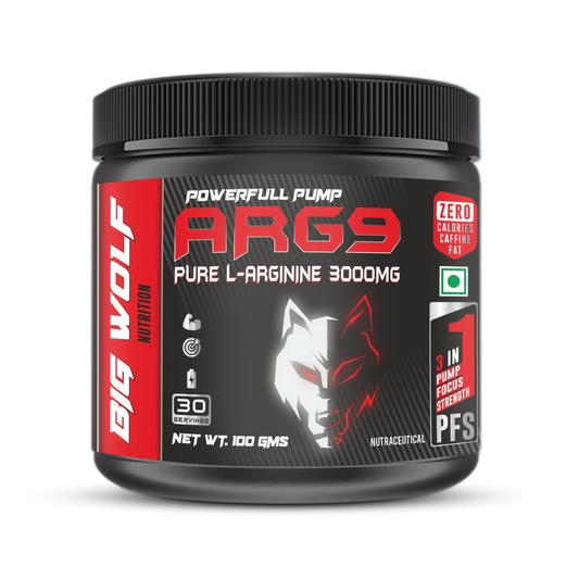 Big Wolf Nutrition ARG9 Pure L Arginine 3000mg | 30 Servings