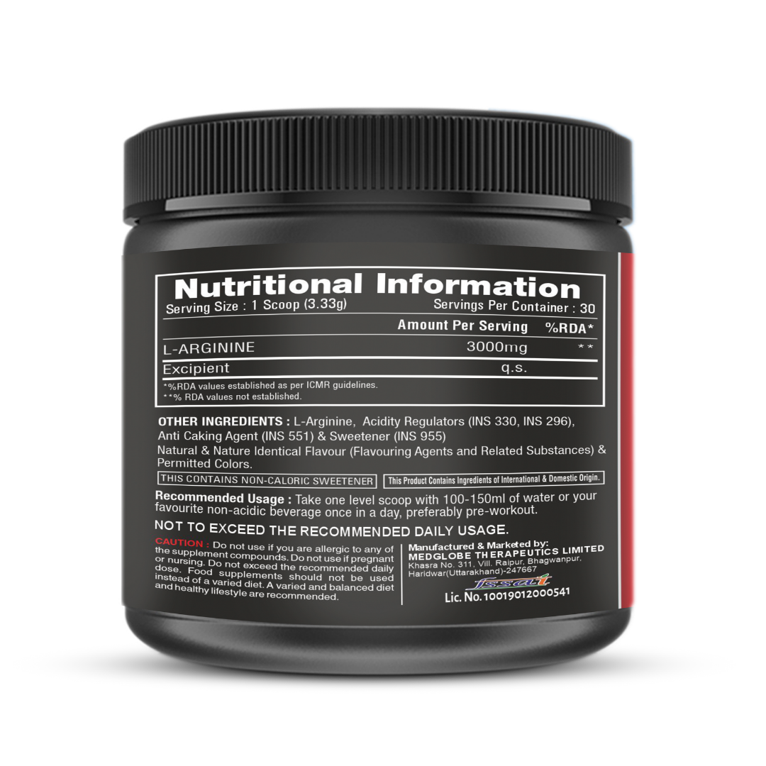 Big Wolf Nutrition ARG9 Pure L Arginine 3000mg | 30 Servings