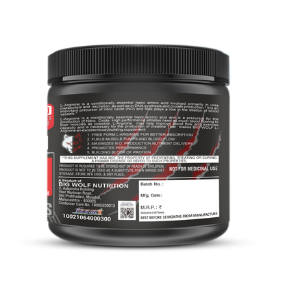 Big Wolf Nutrition ARG9 Pure L Arginine 3000mg | 30 Servings