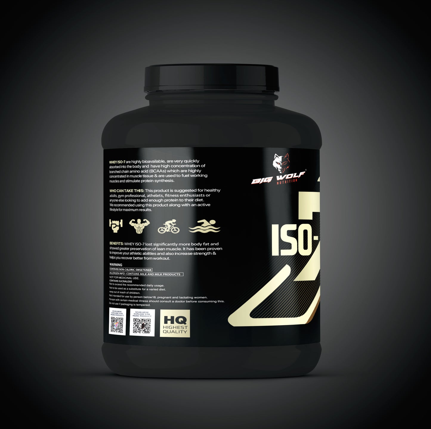 BIG WOLF NUTRITION ISO-7 High Quality Whey Protein image 6