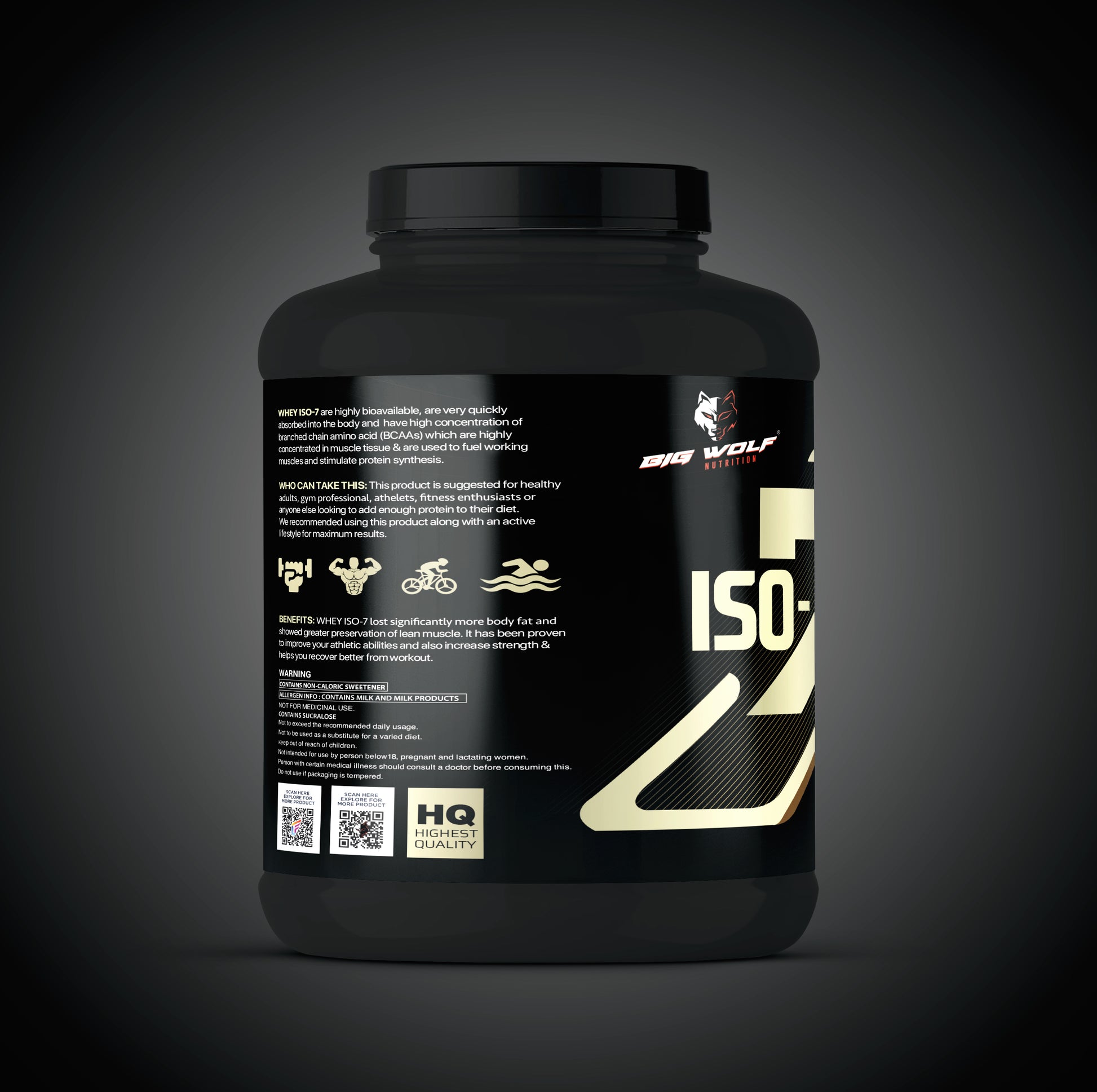 BIG WOLF NUTRITION ISO-7 High Quality Whey Protein image 6
