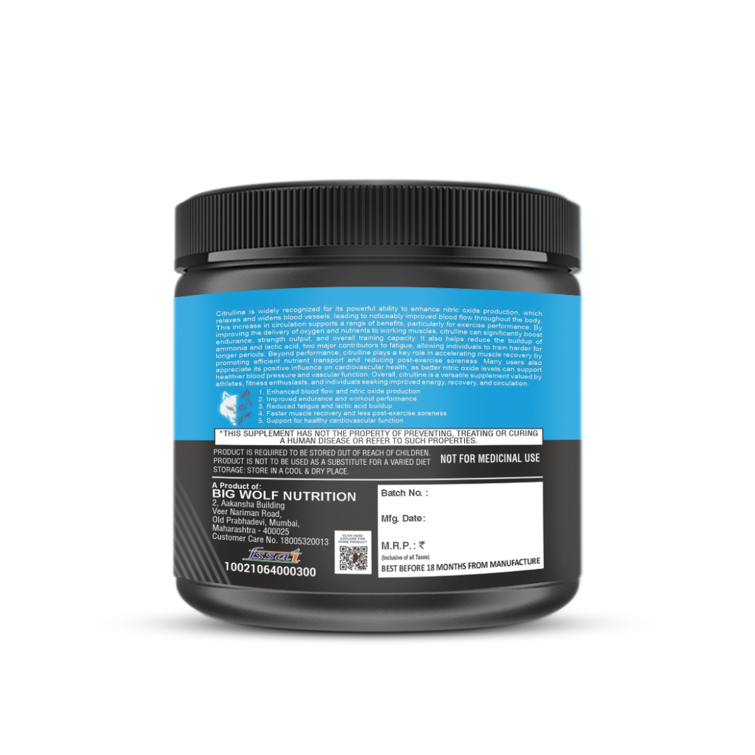 Big Wolf Nutrition Citrulline Malate 3000|30 Servings
