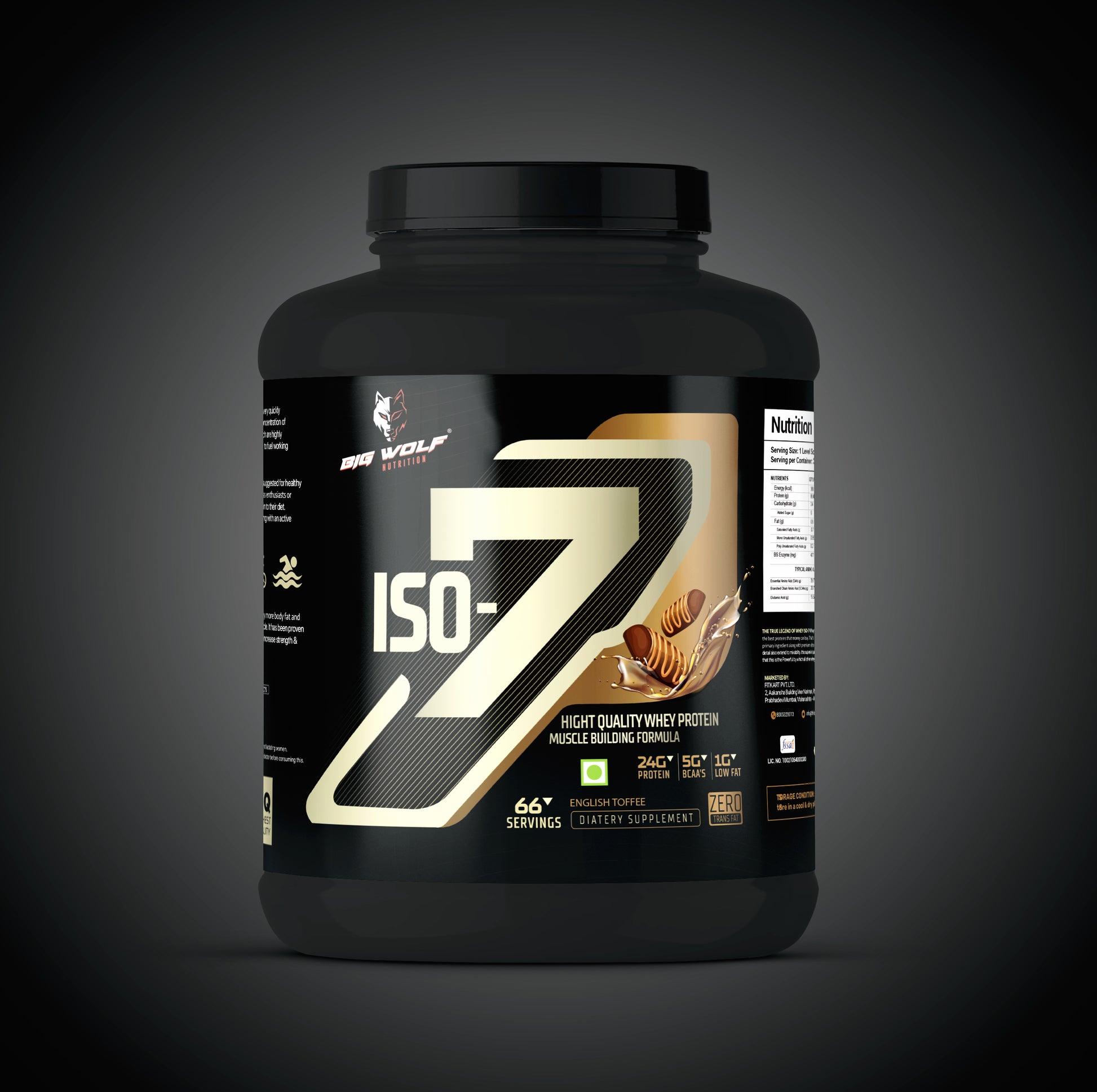 BIG WOLF NUTRITION ISO-7 High Quality Whey Protein image 5