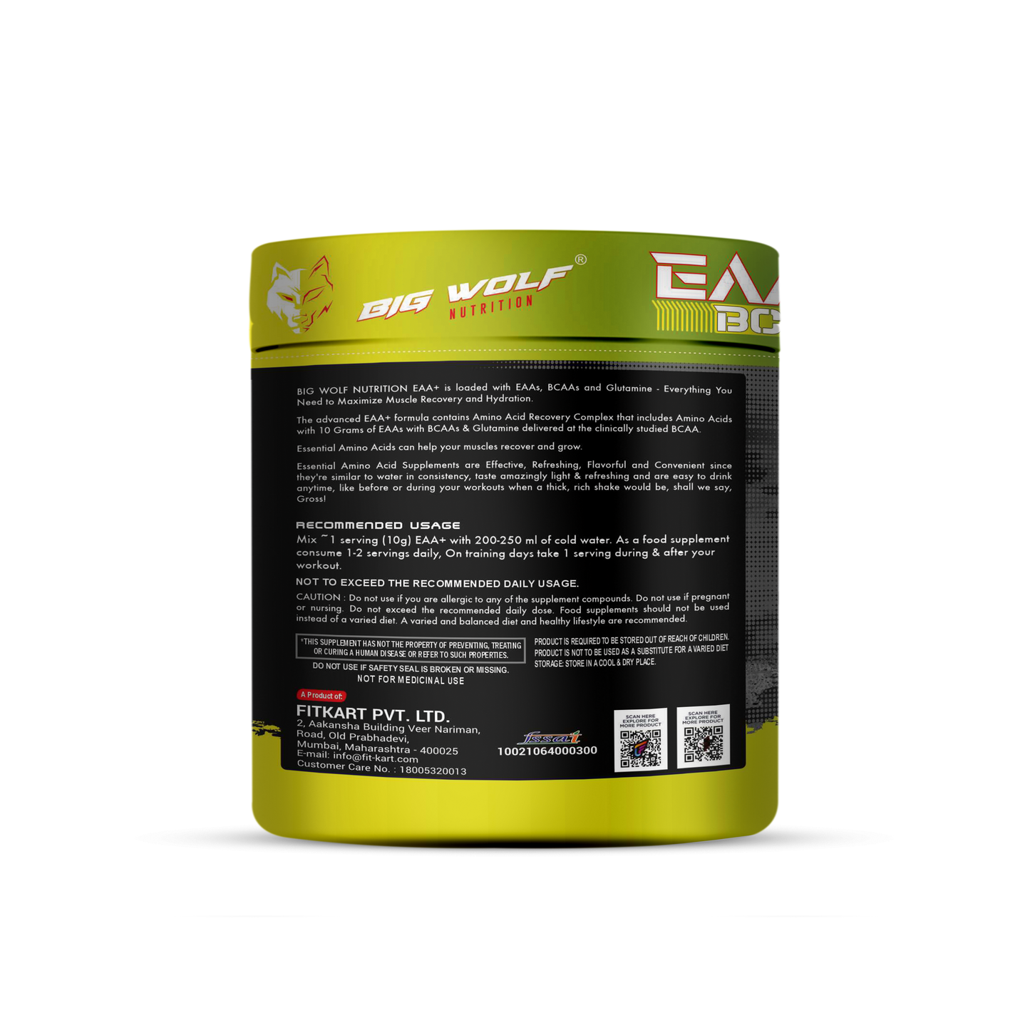 Big Wolf Nutrition EAA + BCAA – Essential Amino Acids image 2
