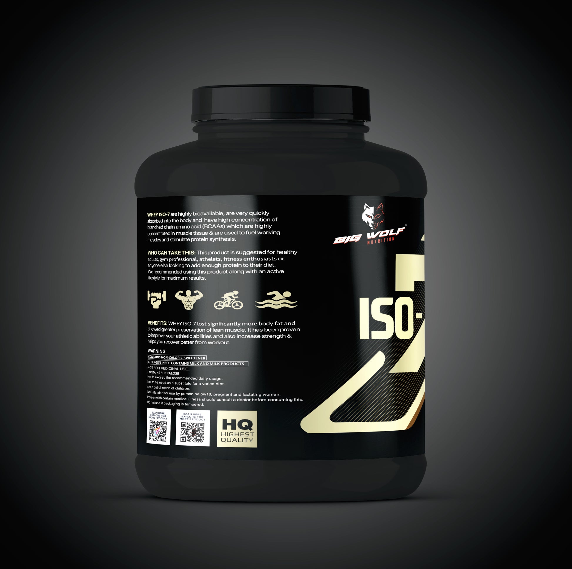 BIG WOLF NUTRITION ISO-7 High Quality Whey Protein image 1