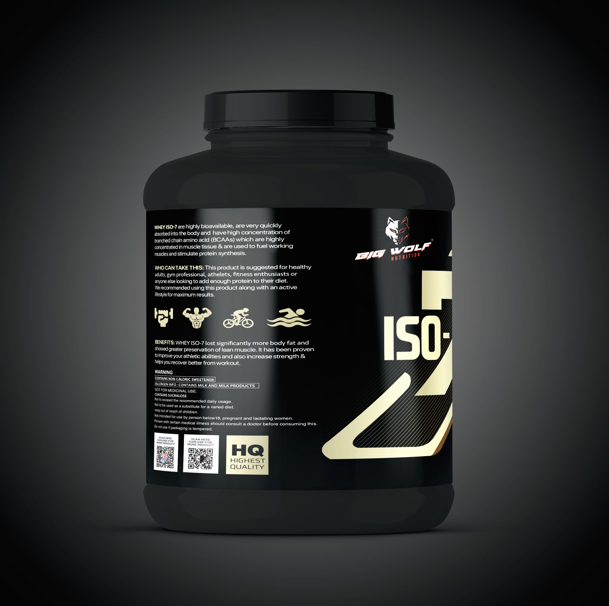 BIG WOLF NUTRITION ISO-7 High Quality Whey Protein image 3