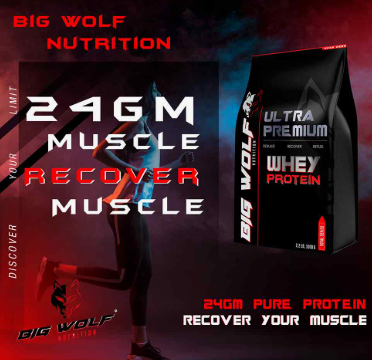 Big Wolf Nutrition Ultra Premium Whey Protein, 1 kg (2.2 lb)